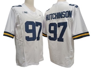 Michigan Wolverines #97 Aidan Hutchinson White Vapor F.U.S.E. Limited Jersey