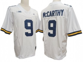 Michigan Wolverines #9 J.J. McCarthy White Vapor F.U.S.E. Limited Jersey