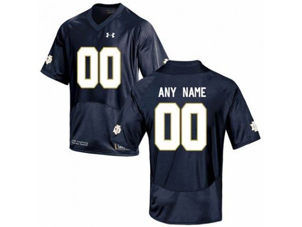 Custom Notre Dame Fighting Irish Navy Football Jersey