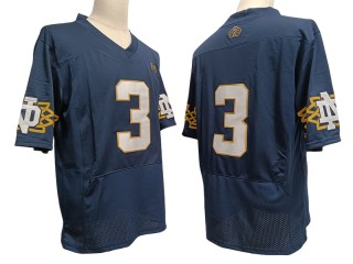 Notre Dame Fighting Irish #3 Navy Vapor F.U.S.E. Limited Jersey