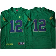 Notre Dame Fighting Irish #12 Green College Football Jersey