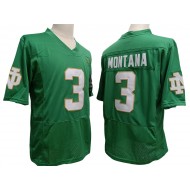 Notre Dame Fighting Irish #3 Joe Montana Green Vapor F.U.S.E. Limited Jersey