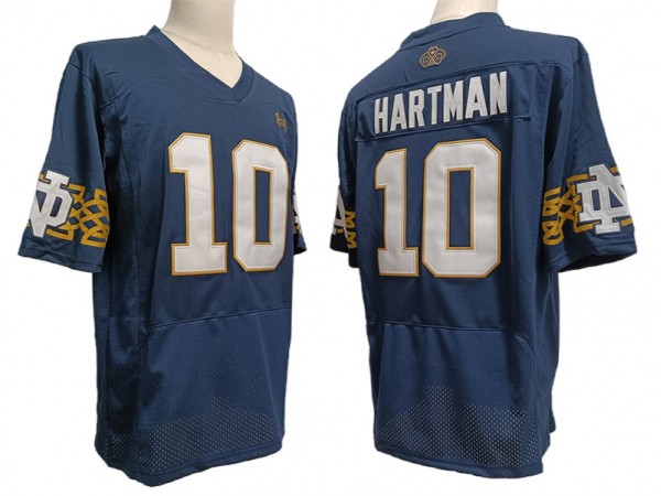 Notre Dame Fighting Irish #10 Sam Hartman Navy Vapor F.U.S.E. Limited Jersey