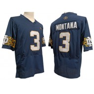 Notre Dame Fighting Irish #3 Joe Montana Navy Vapor F.U.S.E. Limited Jersey