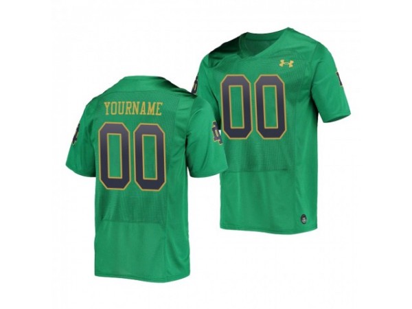 Custom Notre Dame Fighting Irish Green Football Jersey