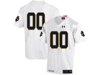 Custom Notre Dame Fighting Irish White Football Jersey