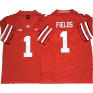 Ohio State Buckeyes #1 Justin Fields Red Football Jersey