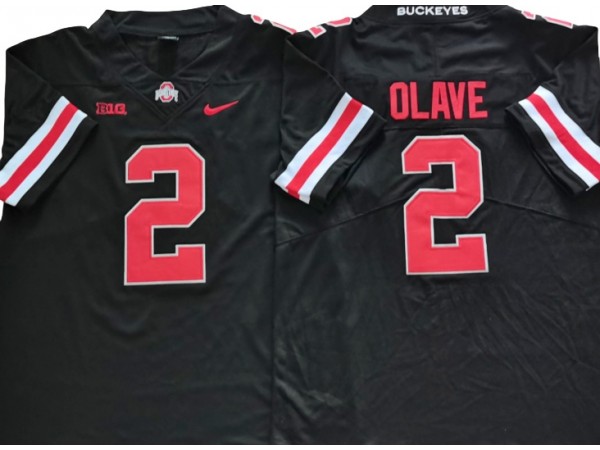 Ohio State Buckeyes #2 Black  Jersey - Chris Olave 