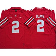 Ohio State Buckeyes #2 Red Jersey - Chris Olave 