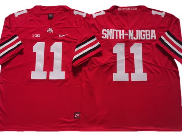 Ohio State Buckeyes #11 Jaxon Smith-Njigba Red College Jersey