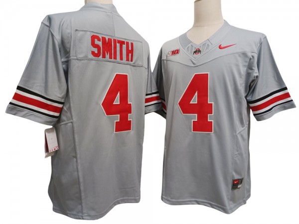 Ohio State Buckeyes #4 Gray Vapor F.U.S.E. Limited Jersey - Jeremiah Smith