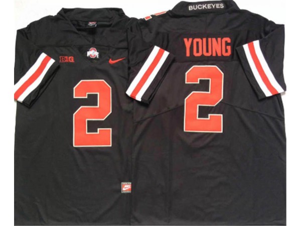 Ohio State Buckeyes #2 Chase Young Black Football Jersey