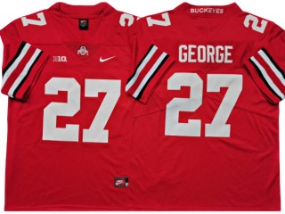 Ohio State Buckeyes #27 Eddie George Red Football Jersey