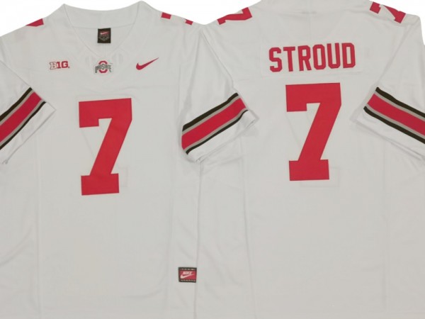 Ohio State Buckeyes #7 C.J. Stroud White Vapor F.U.S.E. Limited Jersey