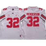 Ohio State Buckeyes #32 TreVeyon Henderson White College Jersey