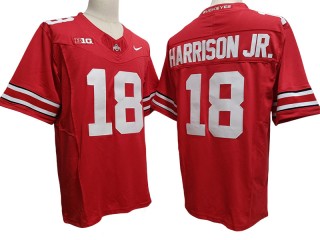 Ohio State Buckeyes #18 Marvin Harrison Jr. Red Vapor F.U.S.E. Limited Jersey