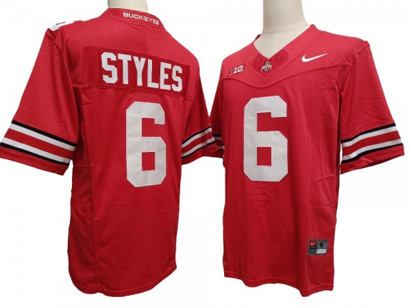 Ohio State Buckeyes #6 Red Vapor F.U.S.E. Limited Jersey - Sonny Styles