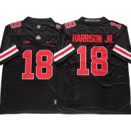 Ohio State Buckeyes #18 Marvin Harrison Jr. Black Football Jersey