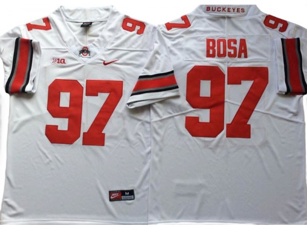 Ohio State Buckeyes #97 Joey Bosa White Football Jersey