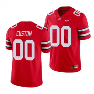 Custom Ohio State Buckeyes Red Football Jersey