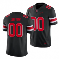 Custom Ohio State Buckeyes Black Football Jersey