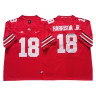 Ohio State Buckeyes #18 Marvin Harrison Jr. Red Football Jersey