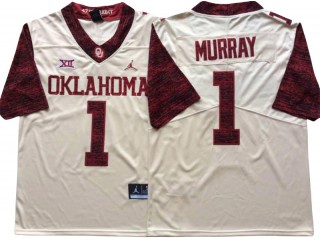 Oklahoma Sooners #1 Kyler Murray Cream Alternate Football Jersey