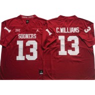 Oklahoma Sooners #13 Caleb Williams Red Football Jersey