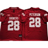 Oklahoma Sooners #28 Adrian Peterson Red Football Jersey