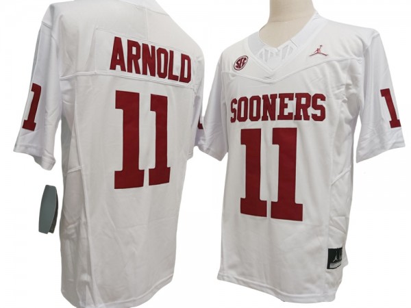 Oklahoma Sooners #11 Jackson Arnold White Vapor F.U.S.E. Limited Jersey