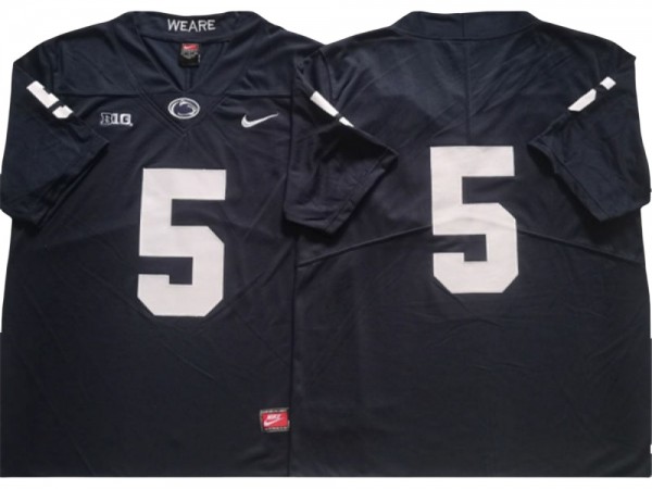 Penn State Nittany Lions #5 Navy Football Jersey