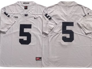 Penn State Nittany Lions #5 White Football Jersey