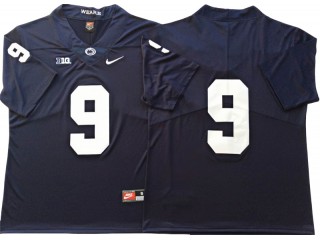 Penn State Nittany Lions #9 Navy Football Jersey