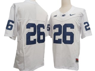 Penn State Nittany Lions #26 White Vapor F.U.S.E. Jersey - No Name