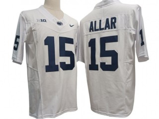 Penn State Nittany Lions #15 Drew Allar White Vapor F.U.S.E. Jersey