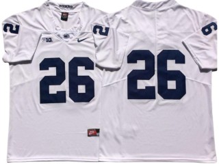 Penn State Nittany Lions #26 White Football Jersey