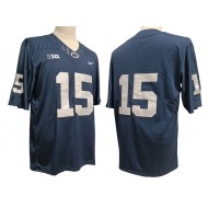 Penn State Nittany Lions #15 Navy Football Jersey