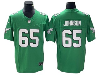 Philadelphia Eagles #65 Lane Johnson Vapor F.U.S.E. Limited Jersey - Kelly Green