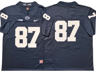 Penn State Nittany Lions #87 Navy Football Jersey