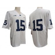 Penn State Nittany Lions #15 White Football Jersey