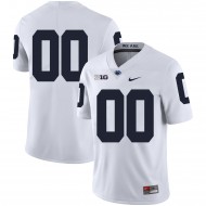 Custom Penn State Nittany Lions White Football Jersey