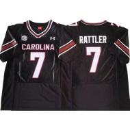 South Carolina Gamecock #7 Spencer Rattler Black College Jersey