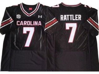 South Carolina Gamecock #7 Spencer Rattler Black College Jersey