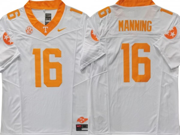 Tennessee Volunteers #16 White Vapor F.U.S.E. Limited Team Logo Jersey - Peyton Manning