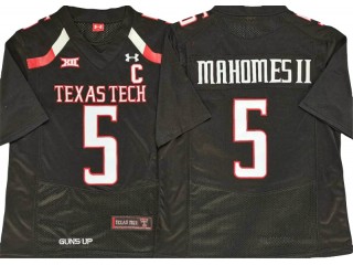 Texas Tech Red Raiders #5 Patrick Mahomes Black Football Jersey