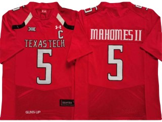 Texas Tech Red Raiders #5 Patrick Mahomes Red Football Jersey