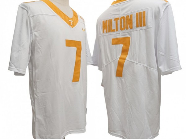 Tennessee Volunteers #7 Joe Milton III White Football Jersey