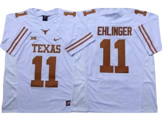 Texas Longhorns #11 Sam Ehlinger White Football Jersey