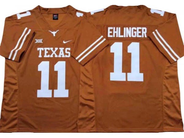 Texas Longhorns #11 Sam Ehlinger Orange Football Jersey