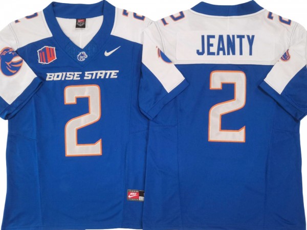 Boise State Broncos #2 Ashton Jeanty Blue/White Vapor F.U.S.E. Limited Jersey